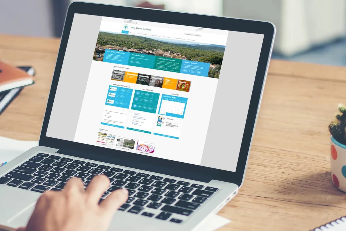 Site vitrine responsive — Mairie de Saint Vallier de Thiey