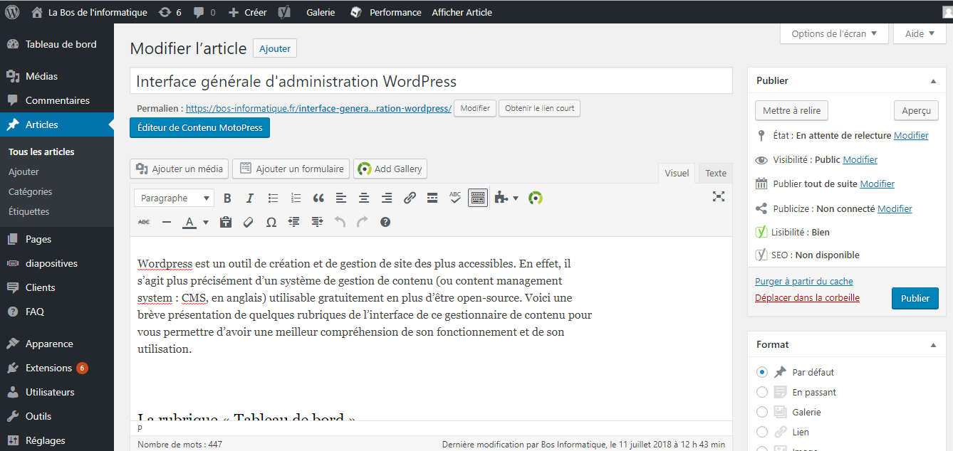 Interface-administration-Wordpress