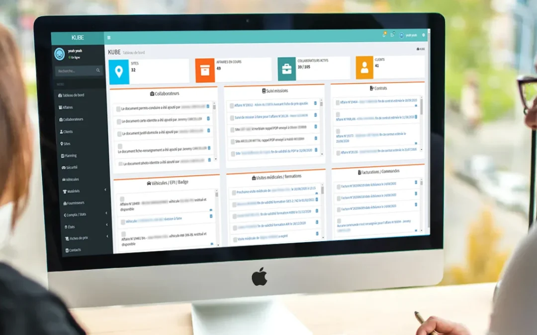 Création d&rsquo;application web ERP sur mesure, Enence – Kube