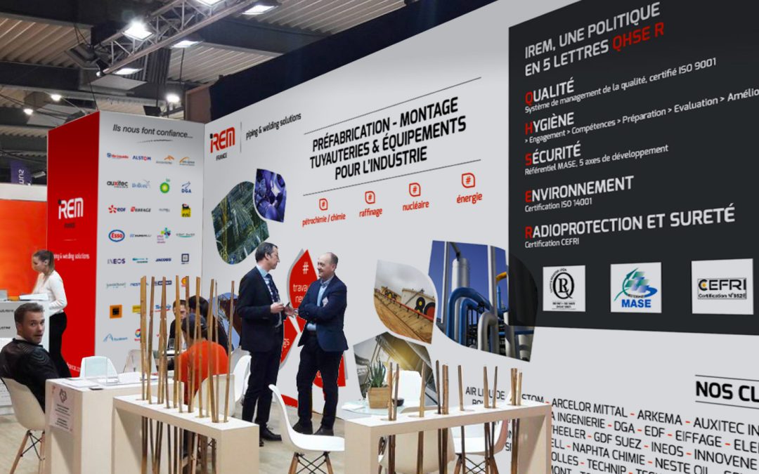 Habillage de stand professionnel, IREM FRANCE