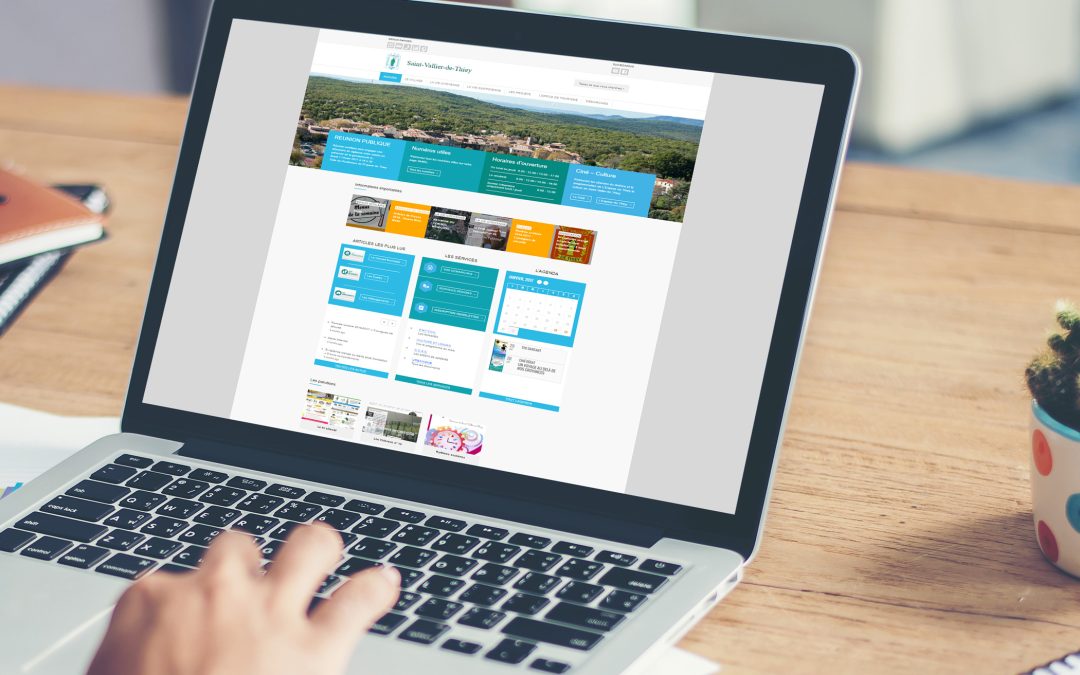 Site vitrine responsive, mairie de Saint Vallier de Thiey,